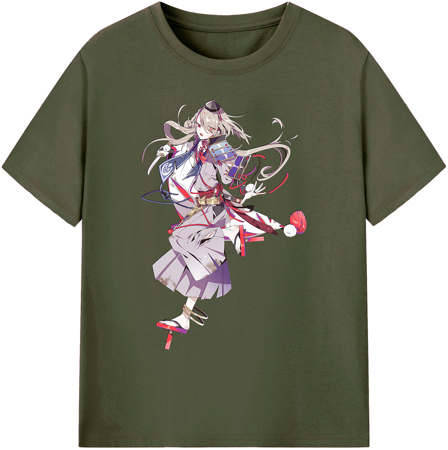 （画像用） 刀剣乱舞 Touken Ranbu 綿100％ メンズ半袖Tシャツ｜肌触りやわらか＆通気性
